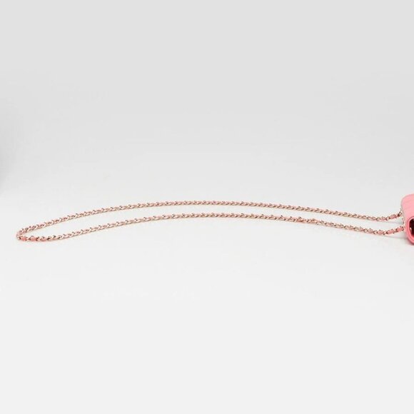Chanel Coral Quilted Lambskin Leather Mini Trendy CC Clutch with Chain Bag - Picture 6 of 11
